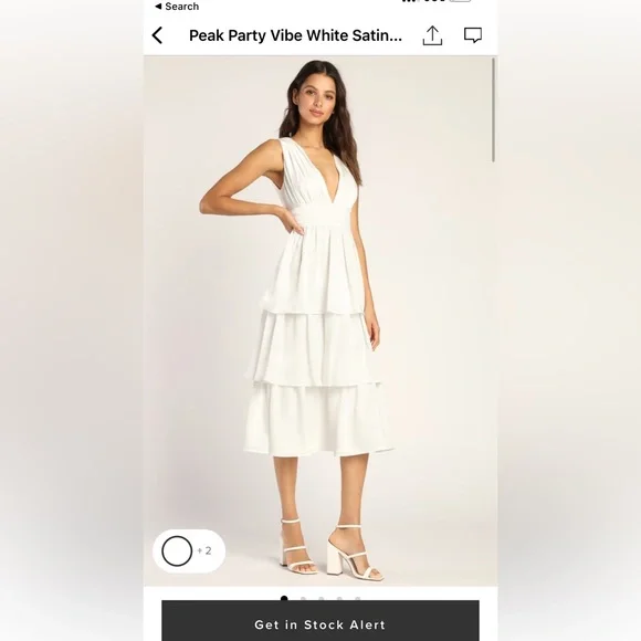 knee length dresses for ladies Cristina Bow-Tie Back Midi Dress